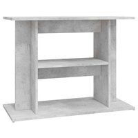 Aquariumstandaard Betongrijs 80x35x60 cm Bewerkt hout 2