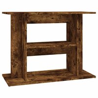 Aquariumstandaard Gerookt Eikenhout 80x35x60 cm Bewerkt Hout 2