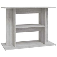 Aquariumstandaard Sonoma Grijs 80x35x60 cm Bewerkt Hout 2
