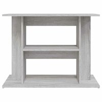 Aquariumstandaard Sonoma Grijs 80x35x60 cm Bewerkt Hout 4