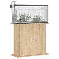 Aquariumstandaard Sonoma Eiken 81x36x73 cm Bewerkt Hout 3