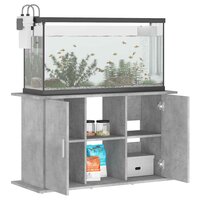 Aquariumstandaard Betongrijs 101x41x58 cm Bewerkt hout 4