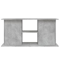 Aquariumstandaard Betongrijs 121x41x58 cm Bewerkt hout 5