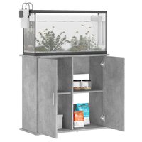 Aquariumstandaard Betongrijs 81x36x73 cm Bewerkt hout 3