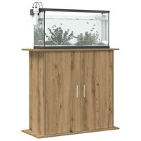 Aquariumstandaard Artisan Eikenhout 81x36x73 cm Bewerkt Hout 3