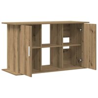 Aquariumstandaard Artisan Eikenhout 101x41x58 cm Bewerkt Hout 7