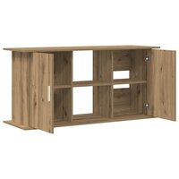 Aquariumstandaard Artisan Eikenhout 121x41x58 cm Bewerkt Hout 7