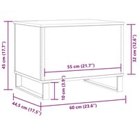 Aquariumstandaard Artisan Eikenhout 36x75x72,5 cm 9