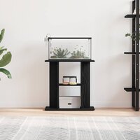 Aquariumstandaard Zwart Eiken 60x30x60 cm Bewerkt Hout 3