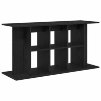 Aquariumstandaard Zwart Eiken 120x40x60 cm Bewerkt Hout 2