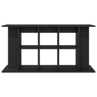 Aquariumstandaard Zwart Eiken 120x40x60 cm Bewerkt Hout 5