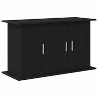 Aquariumstandaard Zwart Eiken 101x41x58 cm Bewerkt Hout 2