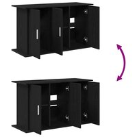 Aquariumstandaard Zwart Eiken 101x41x58 cm Bewerkt Hout 9