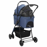 Opvouwbare Huisdierenwagen Blauw 81 x 47 x 99 cm Polyester 8