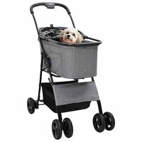 Opvouwbare Huisdierenwagen Grijs 81 x 47 x 99 cm Polyester 2
