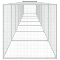 Kippenhok met dak 803x98x90 cm gegalvaniseerd staal antraciet 4