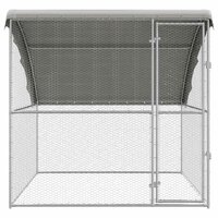 Kippenhok Zilver 2 x 2 x 2 m Gegalvaniseerd staal 4