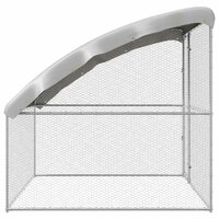 Kippenhok Zilver 2 x 2 x 2 m Gegalvaniseerd staal 5