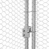 Kippenhok Zilver 2 x 2 x 2 m Gegalvaniseerd staal 8
