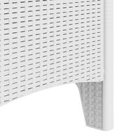 Tuinstoel met kussen 2 pcs Wit 53 x 49 x 85 cm Polypropyleen 8