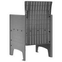 Tuinstoel 2 pcs Lichtgrijs 53 x 49 x 85 cm Polypropyleen 5