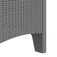Tuinstoel 2 pcs Lichtgrijs 53 x 49 x 85 cm Polypropyleen 8