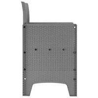 Tuinstoel 2 pcs Lichtgrijs 53 x 49 x 85 cm Polypropyleen 7