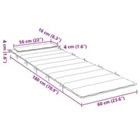 Ligbedkussen 180x60x4 cm oxford stof groen 9