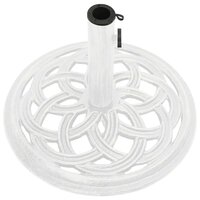 Parasolvoet 44x44x31 cm gietijzer wit 5