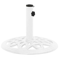 Parasolvoet 40x40x32 cm gietijzer wit 2