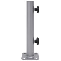Parasolvoet voor &Oslash;32/34/38 mm stok staal zilverkleurig 3