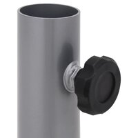 Parasolvoet voor &Oslash;32/34/38 mm stok staal zilverkleurig 5