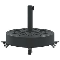 Parasolvoet met wielen voor stok van &Oslash;38 / 48 mm 27 kg rond 5