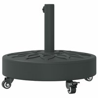 Parasolvoet met wielen voor stok van &Oslash;38 / 48 mm 27 kg rond 6