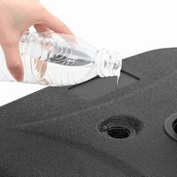 Parasolvoet Zwart 45 x 45 x 29,5 cm Hoogwaardig polyethyleen 9