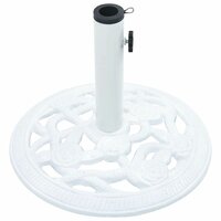 Parasolvoet 9 kg 40 cm gietijzer wit 5