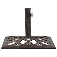 Parasolvoet 12 kg 49 cm gietijzer bronskleurig 3