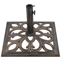 Parasolvoet 12 kg 49 cm gietijzer bronskleurig 4