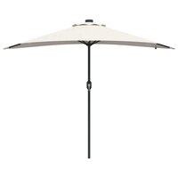 Tuinparasol Zand 294 x 150 x 223 cm Polyester en staal 5