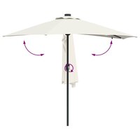 Tuinparasol Zand 294 x 150 x 223 cm Polyester en staal 9
