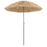 Strandparasol Naturel 255 x 255 x 255 cm Polyester en staal 2
