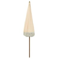Strandparasol Geel en Wit 205 x 205 x 210 cm Polyester en staal 4