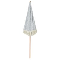 Strandparasol Grijs en Wit 160 x 160 x 196 cm 4