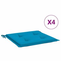 Tuinstoelkussens 4 st 50x50x4 cm oxford stof blauw 2
