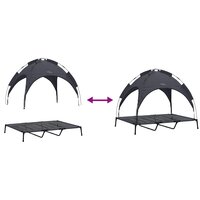 Hondenbed Zwart 122 x 93 x 106,5 cm Staal 9