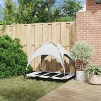 Hondenbed Zilvergrijs 122 x 93 x 106,5 cm Staal 3