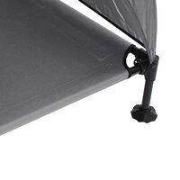 Verhoogd Hondenbed Lichtgrijs 127 x 81 x 108 cm Stof en Staal 8