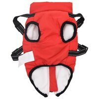 Hondenjas met harnas Rood L28 Fleece en polyester 5