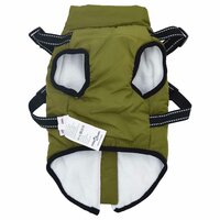 Hondenjas met harnas Legergroen L32 Fleece en polyester 5