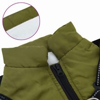 Hondenjas met harnas Legergroen L32 Fleece en polyester 7